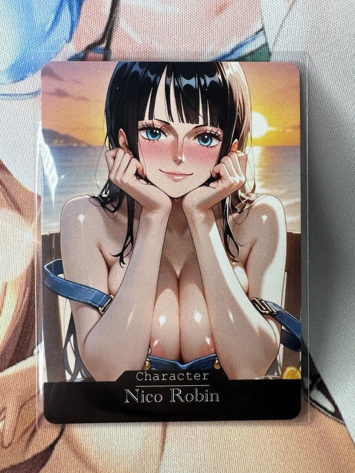 Nico Robin One Piece hentai Anime Doujin Waifu ACG Custom Card - Image 1 of 1