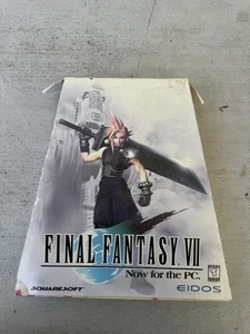 1998 Final Fantasy VII 7 PC Game 3 CD With MANUEL!! Rare Eidos Fast Shipping! - Picture 1 of 5