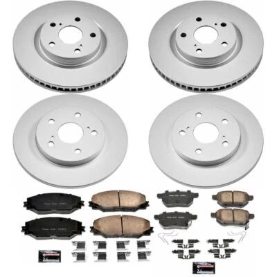 Kit de frenos de disco PowerStop - Delantero y trasero - Se adapta a Scion iM 2016, Toyota Corolla i Foto 1 de 4