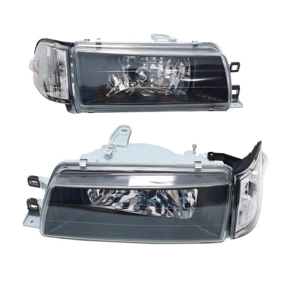 Conjunto de faróis esquerda+direita para 1988-92 Toyota Corolla Sedan Wagon AE92 E90 EE90 - Imagem 1 de 4