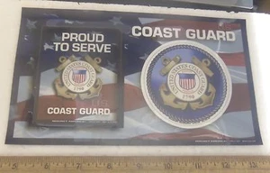 US Coast Guard Logo & Proud to Serve Magnete mit USCG Magnet Bilderrahmen - Bild 1 von 4