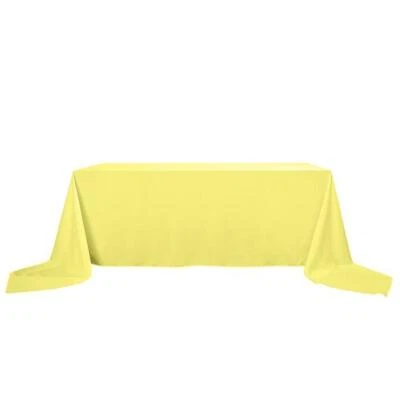 90x156-Inch RECTANGULAR Polyester Tablecloths Reception Catering Wedding Party - Image 1 of 2