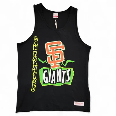 Men's Mitchell & Ness San Francisco Giants Tank Top Electric Bright Size Medium - Image 1 of 4
