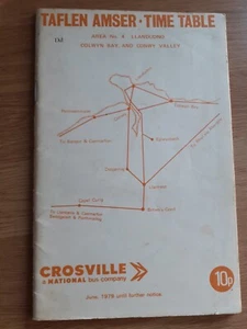 crosville motors timetable Colwyn bay Llandudno Conwy valley - Picture 1 of 2
