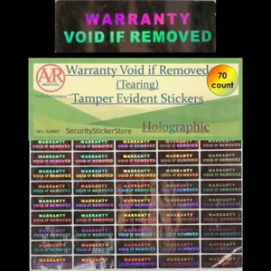 GARANTÍA NULA SI SE QUITA Etiquetas adhesivas de seguridad a prueba de manipulaciones (desgarro) (AvR007) - Imagen 1 de 23