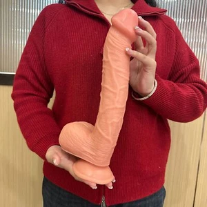 Realistic Dildo Flexible Curved Shaft And Balls Dildo For Women With Suction Cup - Picture 1 of 14