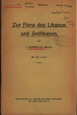 Zur Flora des Libanon und Antilibanon. Sonderabdruck aus Beihefte zum Botan. Ge