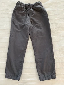 Little Boys Size 6 JUMPING BEANS Pockets Drawstring Poplin Chino Pants Gray - Picture 1 of 10