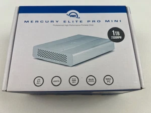 OWC Mercury Elite Pro Mini USB 3.1 Gen 1 eSATA Bus Powered 1TB 7200 MAC/PC ON - Picture 1 of 12