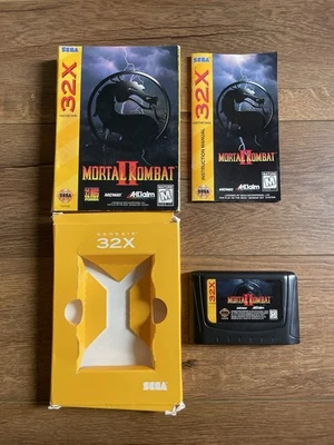 Mortal Kombat II (Sega 32X, 1994) Cib Complete Box Manual Fast Shipping ! - Image 1 of 4