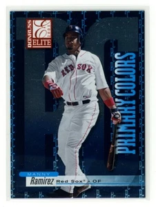 MANNY RAMIREZ 2001 Donruss Elite Primary Colors Blue #PC13 51/200 - Picture 1 of 2