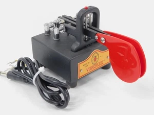 Vibroplex Vibrocube Iambic Paddle Telegraph Key + Cable (works well) - Zdjęcie 1 z 6