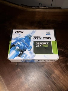 MSI NVIDIA GeForce GTX 750 1GB GDDR5 Graphics Card New, Factory Sealed - Picture 1 of 5