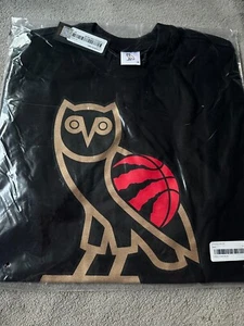 OVO x NBA Toronto Raptors Owl Black T-Shirt size M & L (Brand new with tags) NWT - Picture 1 of 13