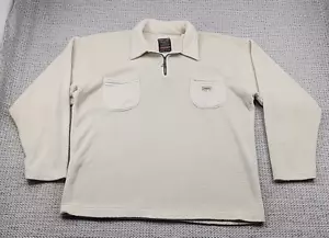 Vintage Gordon & Smith 1/4 Zip Pullover Fleece Jacket Men XL Pockets RARE USA - Picture 1 of 11