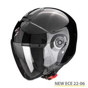 SCORPION Jethelm EXO-CITY II 2 SOLID Glossy schwarz mit ECE 22.06 Gr. XS 54/55 - Imagen 1 de 1