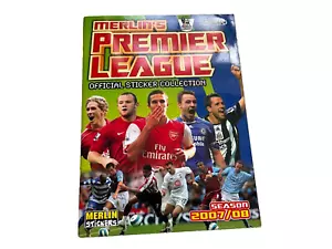Libro álbum de pegatinas Merlín Premier League Football 2007 08 100 % completo - Imagen 1 de 2
