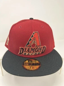 Arizona Diamondbacks - New Era Hat Club Fitted Hat - Size 7 5/8 - Red Black - Picture 1 of 8