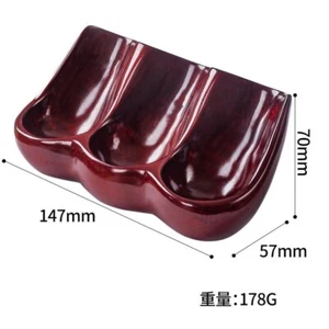 Soporte de pipa de tabaco de madera maciza de 3 asientos de palisandro - Imagen 1 de 11