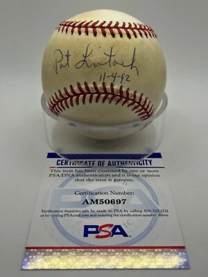 Pat Listach Milwaukee Brewers Signed Autograph OMLB Baseball PSA DNA *97 - Image 1 of 2