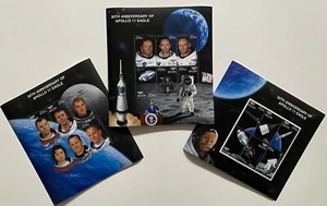 StampTLC Bhutan Moon Space Apollo Gemini X15 Rocket NASA Armstrong Gagarin Glenn - Picture 1 of 4