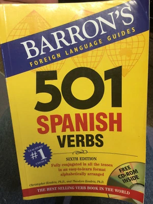 501 Spanish Verbs: with CD-ROM (Barron's Foreign Language Guides), Christopher K - Image 1 of 4