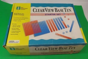 KLARSICHT BASIS 10 BLÖCKE Mathe Zählen MANIPULATIVE - Bild 1 von 6