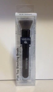 Earth Therapeutics Charcoal Flat Top Blending Make-Up Brush/NIB - Picture 1 of 12