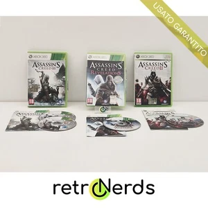 Lotto 3 Giochi Microsoft XBOX360 ** ASSASSIN'S CREED ** II - III - Revelation - Foto 1 di 8