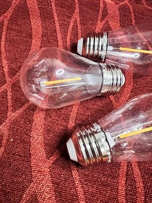 15 Pack S14 LED String Light Bulbs, 1W Shatterproof & Waterproof Outdoor - Image 1 of 4