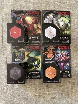 4 DUNGEONS+DRAGONS HONOR AMONG THIEVES DICELINGS CONVERTING FIGURES SET - Image 1 of 4