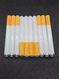 10x Metal One Hitter Pipe Cigarette Style Dugout Bat Large 3" - Picture 1 of 5