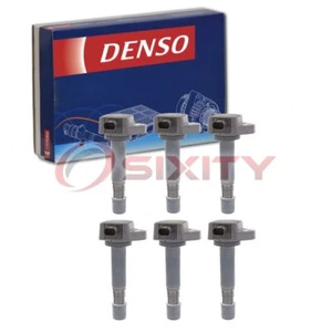 6 pc Denso Direct Ignition Coils for 2009-2015 Honda Pilot Spark Wire Boot si - Picture 1 of 5