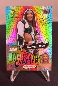 2025 Upper Deck AEW Backstage Chatter #BC-4 Mercedes Mone - Picture 1 of 2