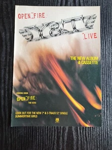 Y & T LIVE OPEN FIRE  1985 MUSIC ALBUM ADVERT 8.5X11.7" POSTER - Picture 1 of 1
