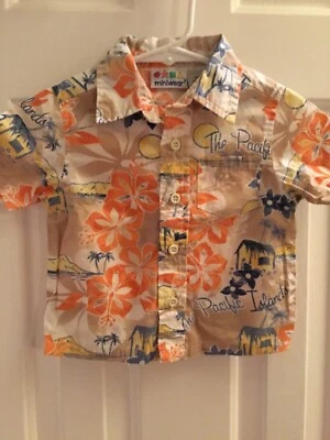 EUC Infant Boys 3-6M “Hawaiin Style” Shirt by Miniwear, BIN - Image 1 of 4