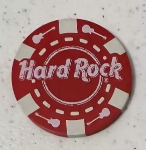 Red Hard Rock Cafe Casino Poker Chip Rot - Bild 1 von 4