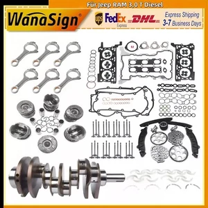 Kit distribuzione pistone motore aste albero motore per Jeep RAM 3.0 T Diesel - Foto 1 di 29