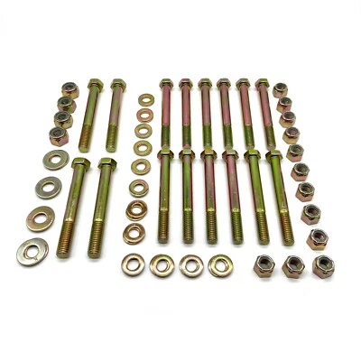 Se adapta a Jeep Wrangler YJ 87-95 hoja resorte ojo y pernos de grillete grado 8 Foto 1 de 4