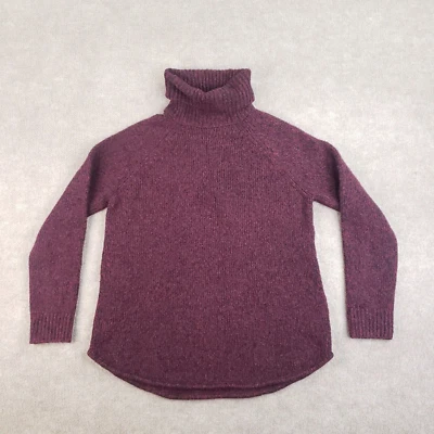 Suéter Michael Kors Mujer Mediano Rojo Borgoña Pullover Cuello Alto Tejido Elástico Foto 1 de 4