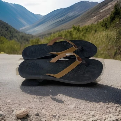 Sandalias chanclas Reef Star Cushion atrevidas marrones para mujer talla 11 yoga Foto 1 de 4