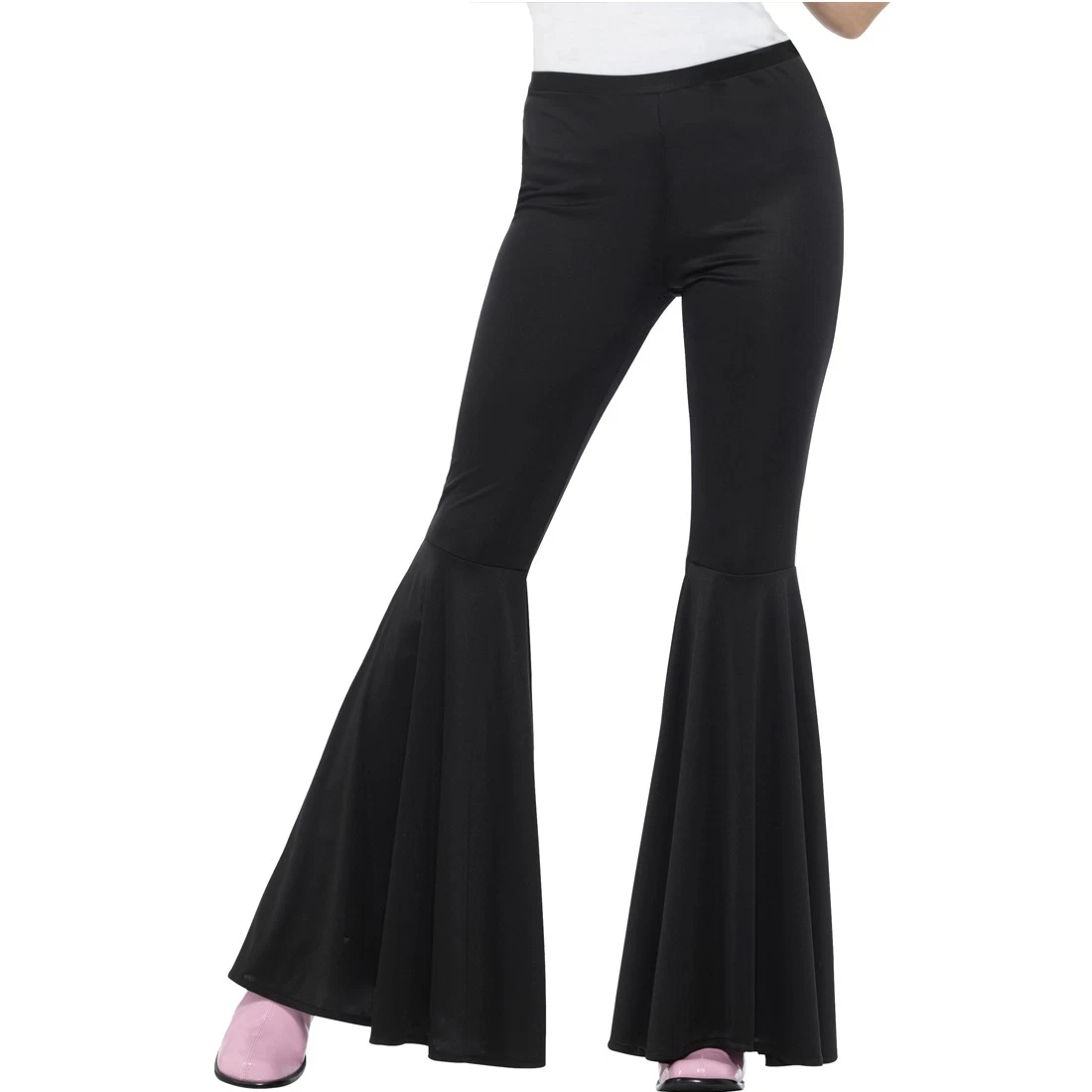 Boland Hippie Schlaghose – Bunte Stretch-Hose, Ausgestellt, 70er Jahre Style – Für Karneval, Fasching, Mottoparty