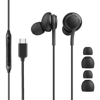 2 Pack Samsung Galaxy S25 S24 S23 S22 S21 Ultra USB-C Earbuds Headphones Headset - Image 1 of 4