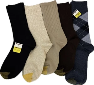 NEU Herren Gold Toe 4 Paar Harrington Crew Socken & 1 Paar Argyle Crew Socken 6-12 - Bild 1 von 7