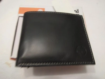 NWT Timberland black leather bifold wallet men - Image 1 of 3