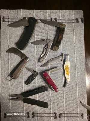 Cuchillos de bolsillo antiguos y vintage. 8 Se venden tal cual. No se han limpiado todos los trabajos Foto 1 de 4