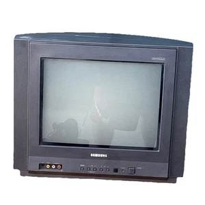 Samsung 14" Stereo DYNA Flat CRT TV Monitor RETRO GAMING TXL1491F NO REMOTE WORK - Picture 1 of 6
