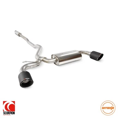 Sistema trasero de escape Scorpion resonado Cat MINI Clubman F54 2015-18 - fibra de carbono - Imagen 1 de 3