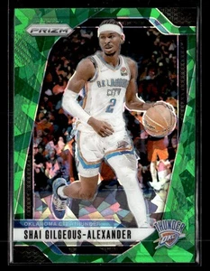 2024-25 Panini Prizm #113 Shai Gilgeous-Alexander Prizms Green Ice - Picture 1 of 2