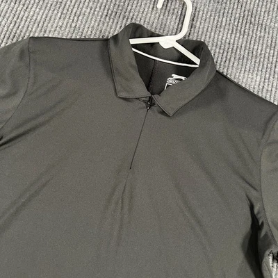 Camisa polo Slazenger para mujer mediana negra manga corta 1/4 cremallera golf tenis Foto 1 de 4